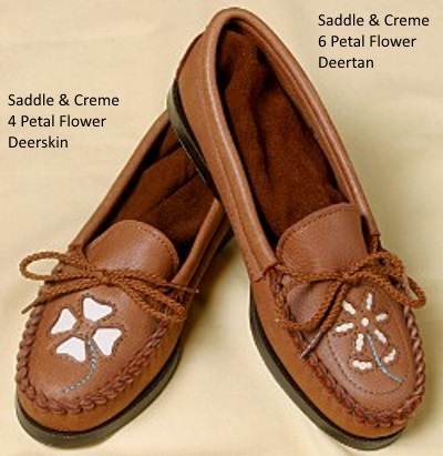 (image for) Women’s Flower Toe Moccasin Shoes